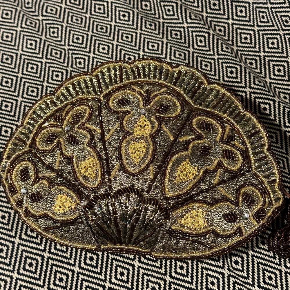 Vintage (Circa 1994) Multi-Metallic Beaded Convertible Handbag - NWOT